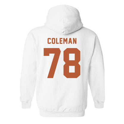 Texas - NCAA Football : Jordan Coleman - Classic Shersey Hooded Sweatshirt-1