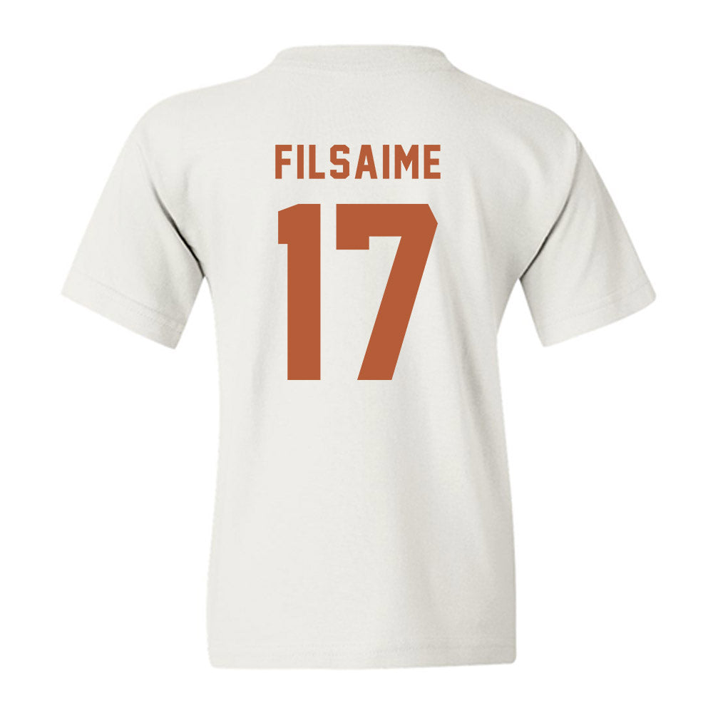 Texas - NCAA Football : Xavier Filsaime - Classic Shersey Youth T-Shirt-1