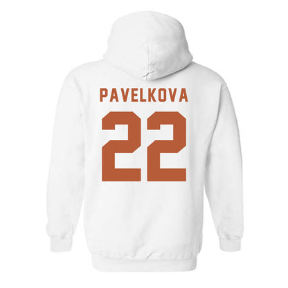 Texas - NCAA Beach Volleyball : Anna Pavelkova - Classic Shersey Hooded Sweatshirt-1
