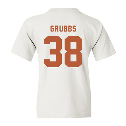 Texas - NCAA Baseball : Max Grubbs - Classic Shersey Youth T-Shirt-1