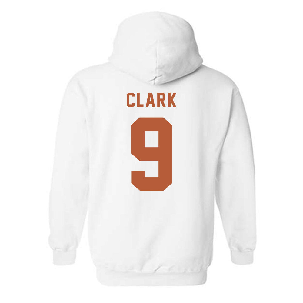 Texas - NCAA Men's Basketball : John Clark - Classic Shersey Hooded Sweatshirt-1
