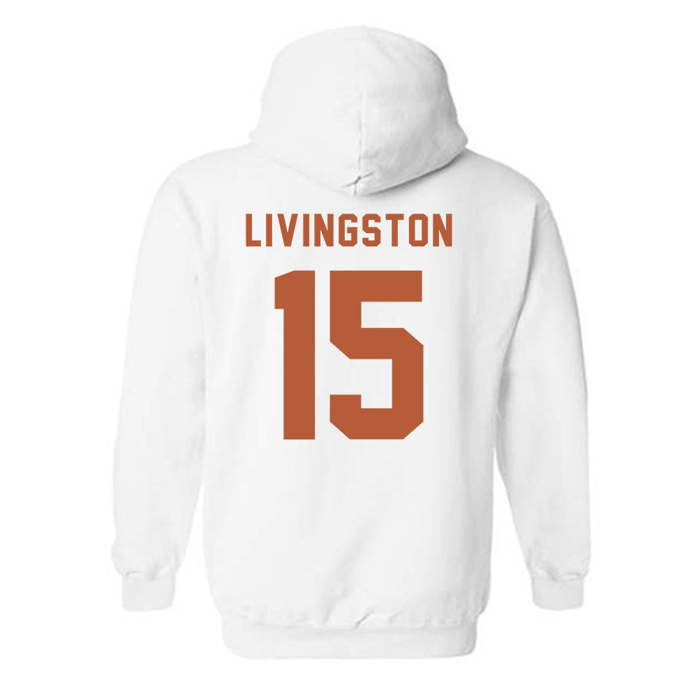 Texas - NCAA Baseball : Josh Livingston - Classic Shersey Hooded Sweatshirt-2