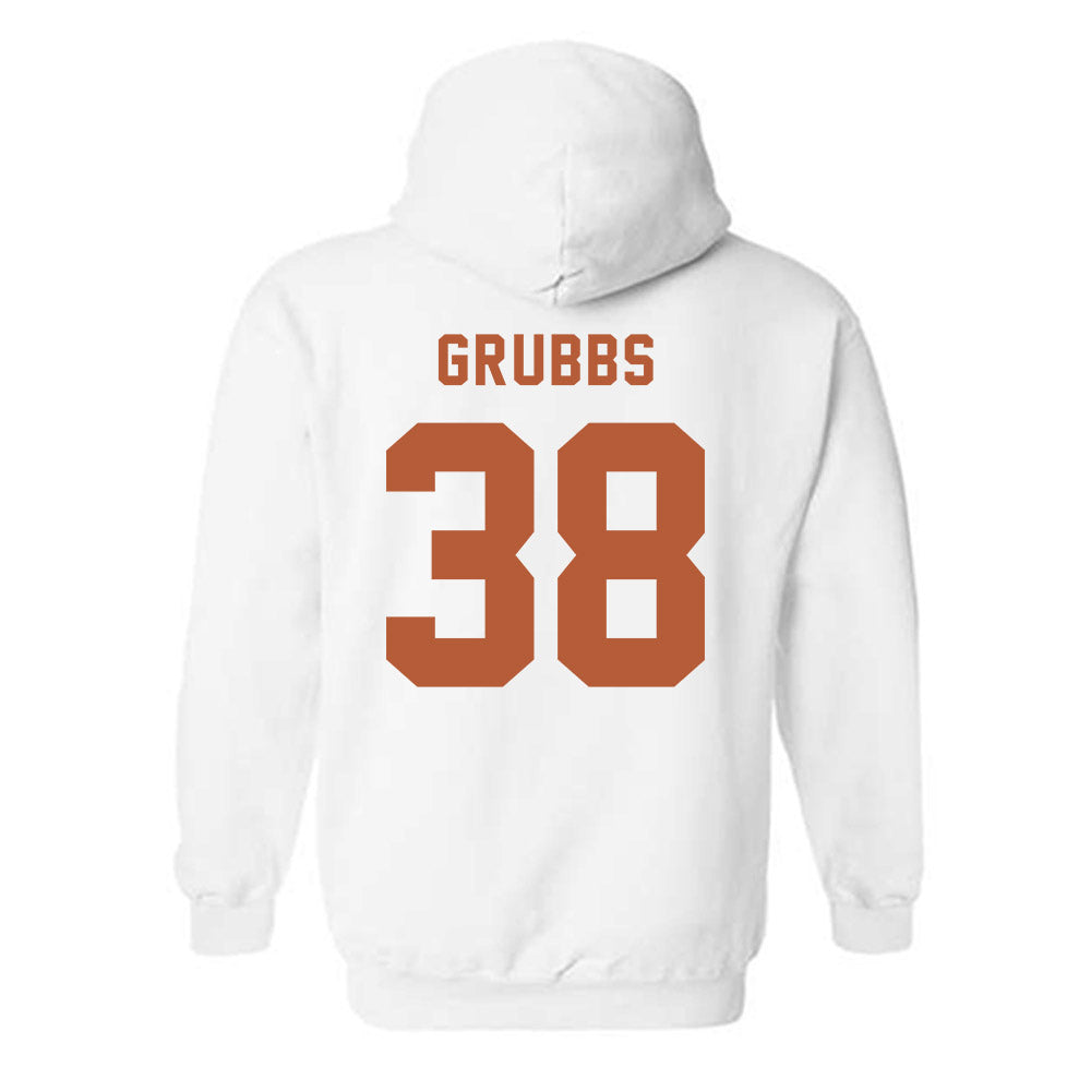 Texas - NCAA Baseball : Max Grubbs - Classic Shersey Hooded Sweatshirt-1
