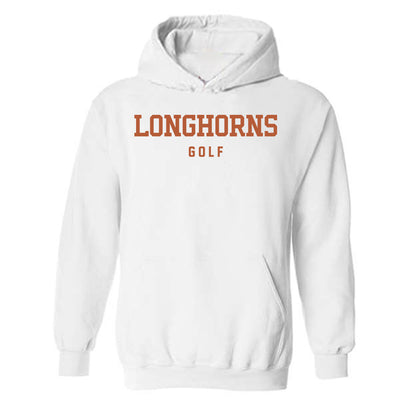 Texas - NCAA Men's Golf : Adam Villanueva - Classic Shersey Hooded Sweatshirt-0