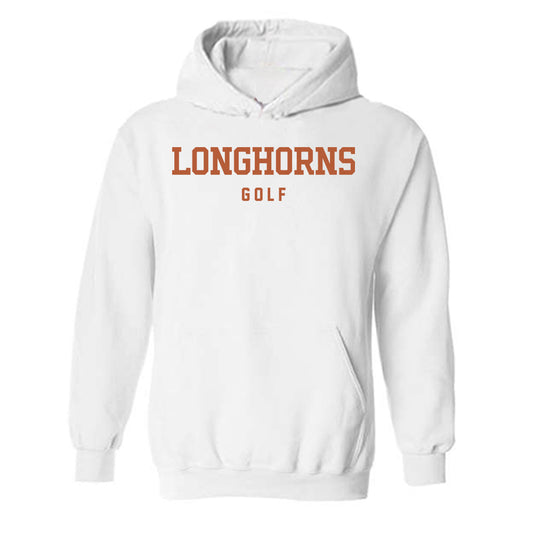 Texas - NCAA Men's Golf : Adam Villanueva - Classic Shersey Hooded Sweatshirt-0
