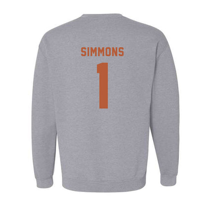 Texas - NCAA Football : Colin Simmons - Classic Shersey Crewneck Sweatshirt-1