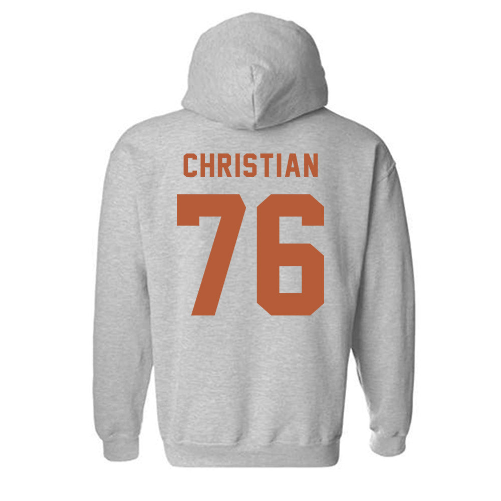 Texas - NCAA Football : Jackson Christian - Classic Shersey Hooded Sweatshirt-1