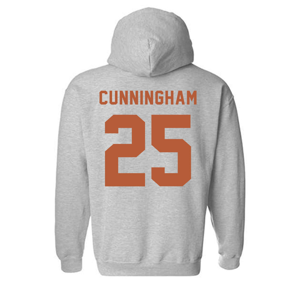 Texas - NCAA Women's Basketball : Breya Cunningham - Classic Shersey Hooded Sweatshirt-1