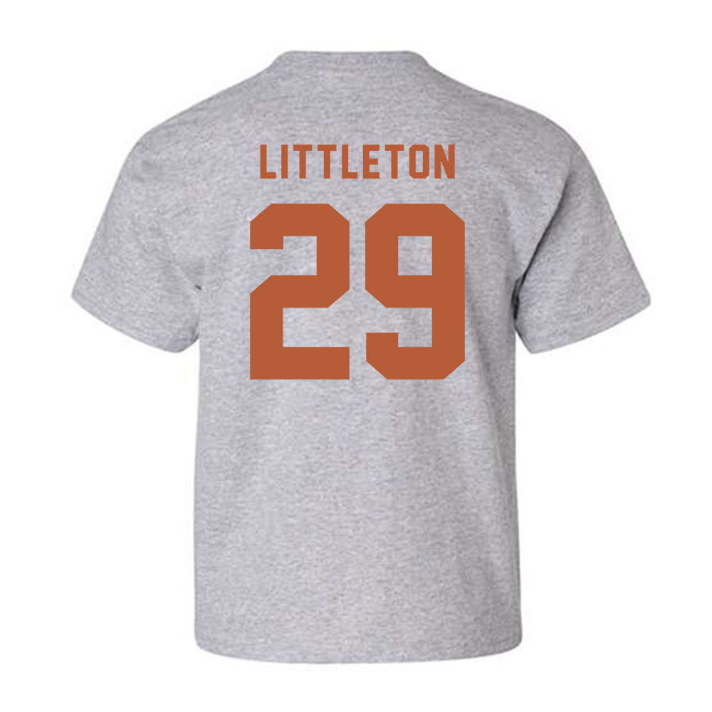 Texas - NCAA Football : Graceson Littleton - Classic Shersey Youth T-Shirt-1