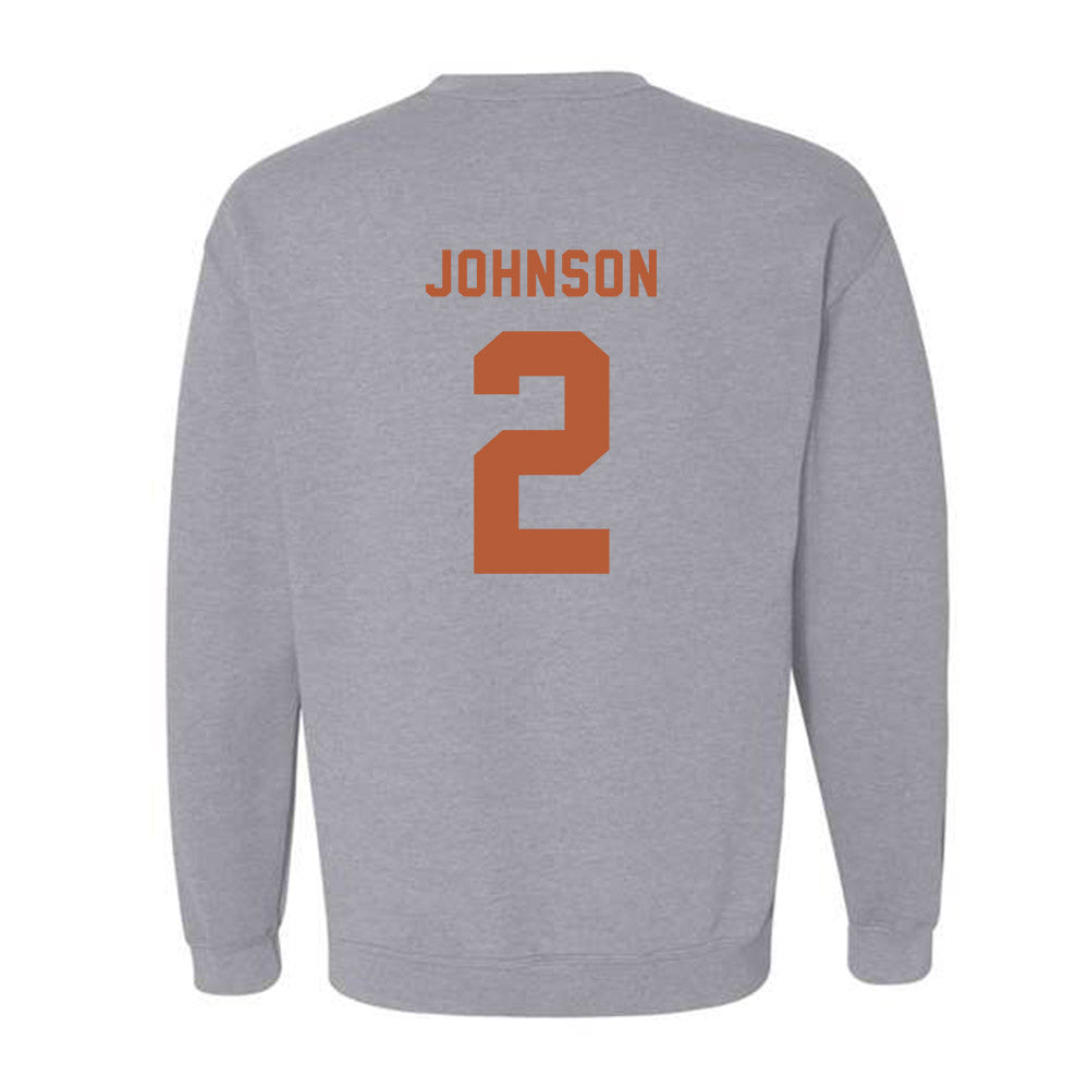 Texas - NCAA Men's Basketball : Isaiah Johnson - Classic Shersey Crewneck Sweatshirt-1