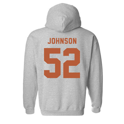 Texas - NCAA Football : James Johnson - Classic Shersey Hooded Sweatshirt-1