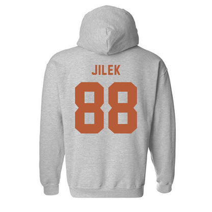 Texas - NCAA Football : Charlie Jilek - Classic Shersey Hooded Sweatshirt-1