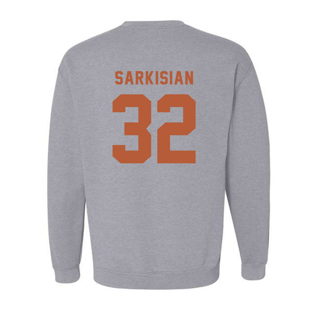 Texas - NCAA Football : Brady Sarkisian - Classic Shersey Crewneck Sweatshirt-1