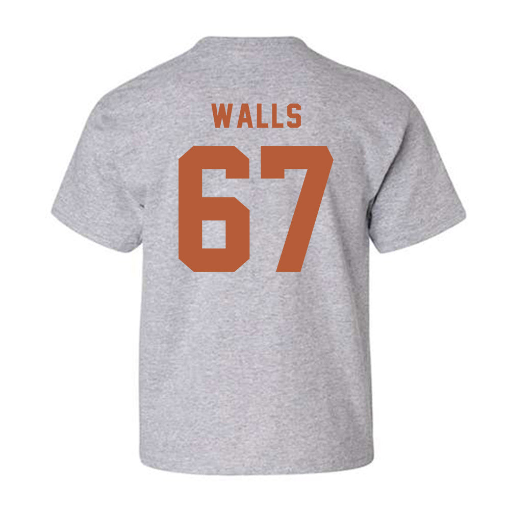 Texas - NCAA Baseball : Brody Walls - Classic Shersey Youth T-Shirt-1