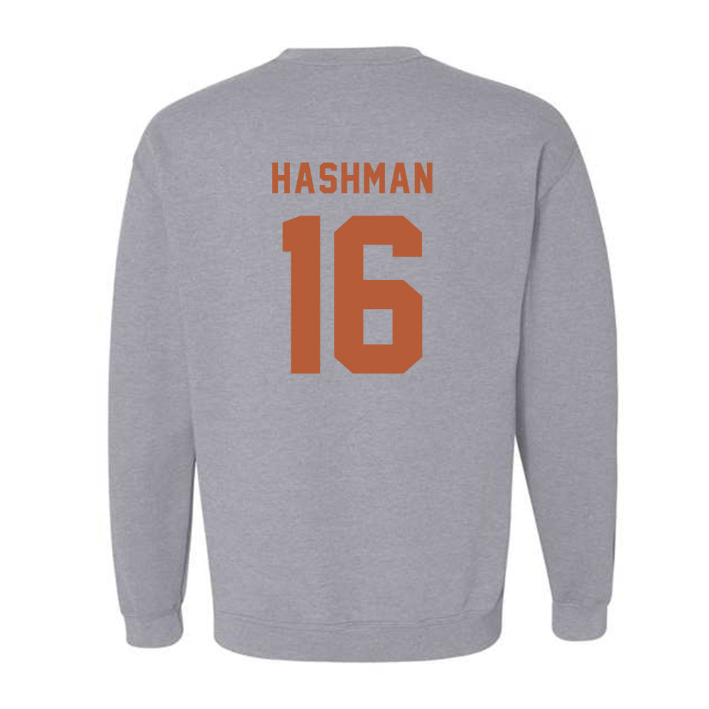 Texas - NCAA Beach Volleyball : Katie Hashman - Classic Shersey Crewneck Sweatshirt-1