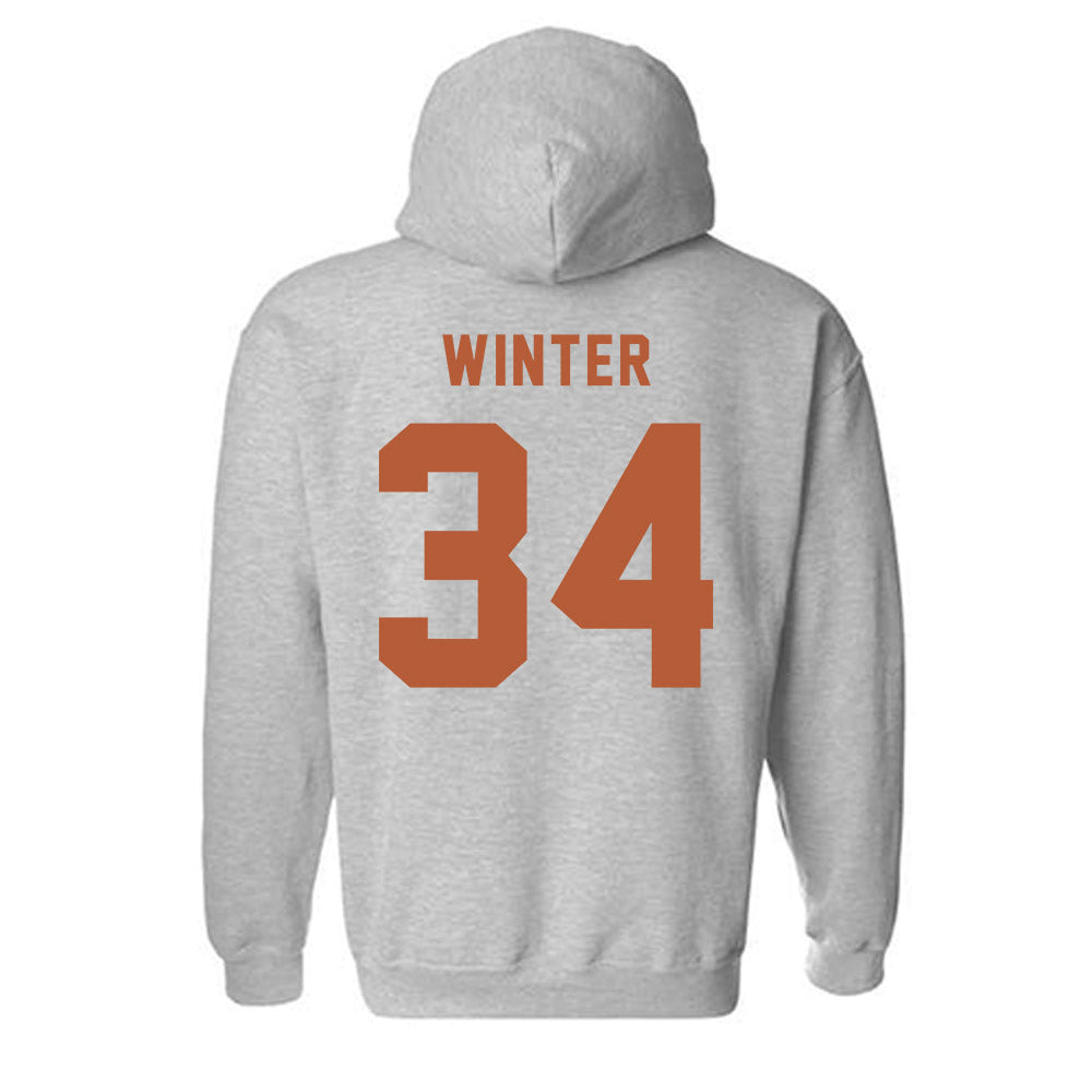 Texas - NCAA Baseball : Michael Winter - Classic Shersey Hooded Sweatshirt-1