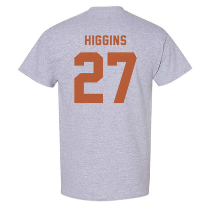 Texas - NCAA Baseball : Cal Higgins - Classic Shersey T-Shirt-1