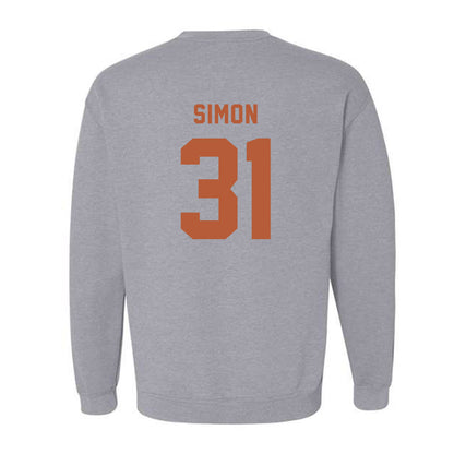 Texas - NCAA Football : James Simon - Classic Shersey Crewneck Sweatshirt-1