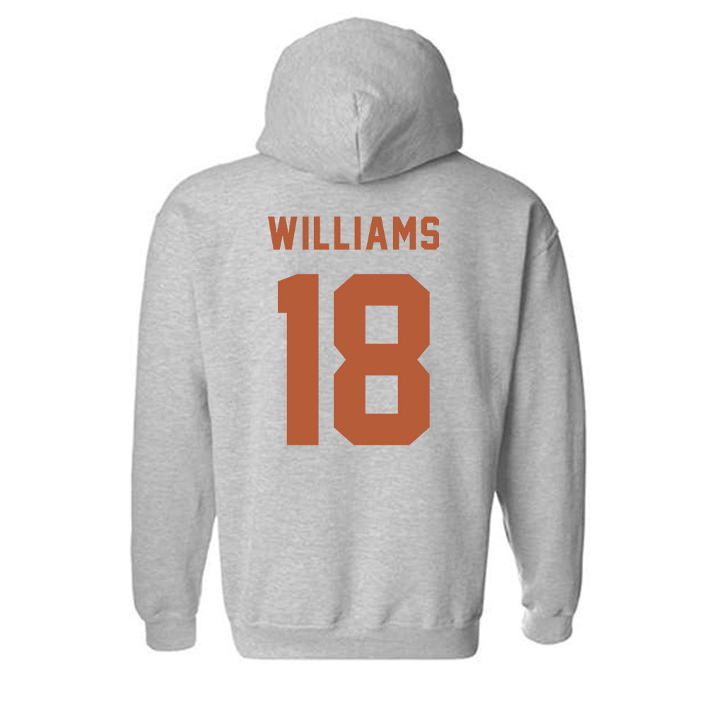 Texas - NCAA Women's Soccer : Kendell Williams - Classic Shersey Hooded Sweatshirt-1