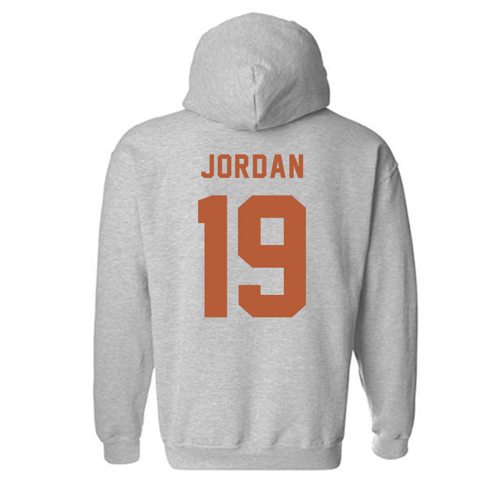 Texas - NCAA Baseball : Donovan Jordan - Classic Shersey Hooded Sweatshirt-1