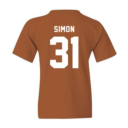 Texas - NCAA Football : James Simon - Classic Shersey Youth T-Shirt-1