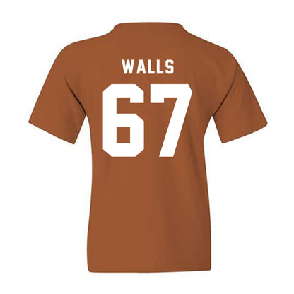 Texas - NCAA Baseball : Brody Walls - Youth T-Shirt-1