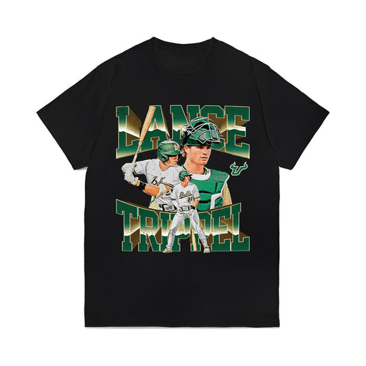 USF - NCAA Baseball : Lance Trippel - Collage Comfort Colors T-Shirt-0