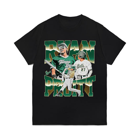 USF - NCAA Baseball : Ryan Pruitt - Collage Comfort Colors T-Shirt-0