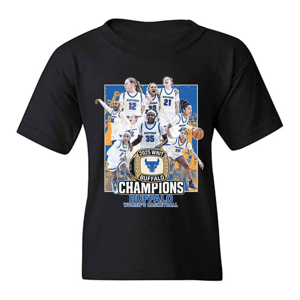 Buffalo - NCAA Women's Basketball : - Champion Ring Team Collage Youth T-Shirt-0