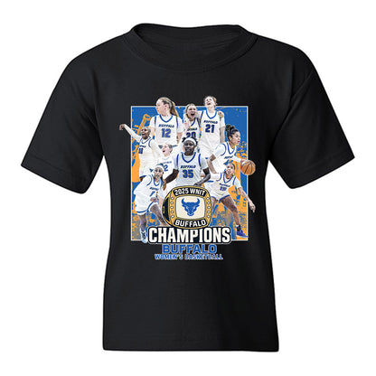 Buffalo - NCAA Women's Basketball : - Champion Ring Team Collage Youth T-Shirt-0