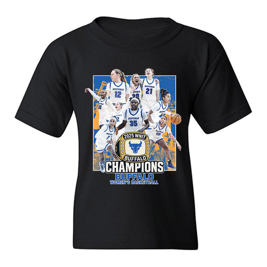 Buffalo - NCAA Women's Basketball : - Champion Ring Team Collage Youth T-Shirt-0