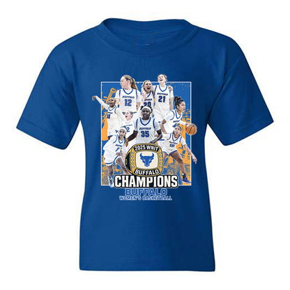 Buffalo - NCAA Women's Basketball : - Champion Ring Team Collage Youth T-Shirt-0