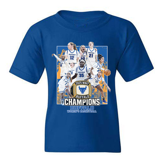 Buffalo - NCAA Women's Basketball : - Champion Ring Team Collage Youth T-Shirt-0