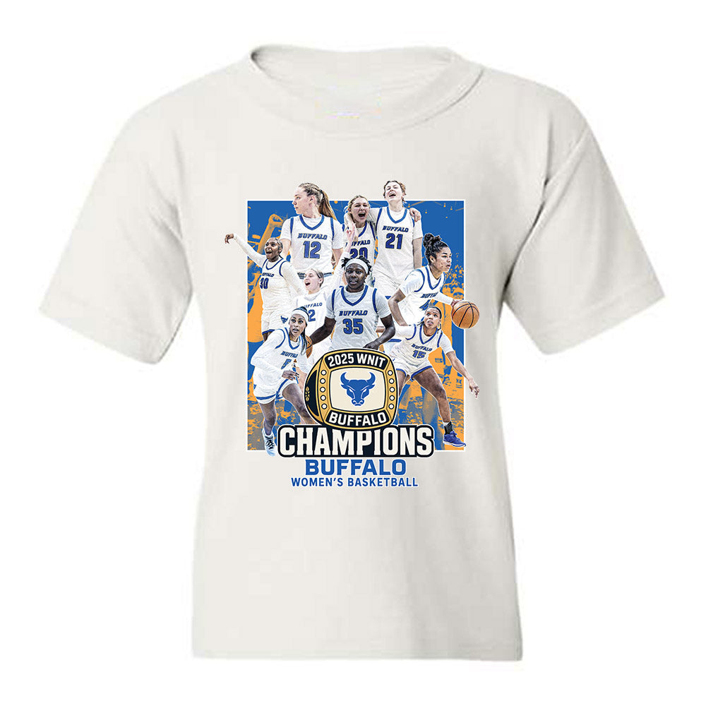 Buffalo - NCAA Women's Basketball : - Champion Ring Team Collage Youth T-Shirt-0