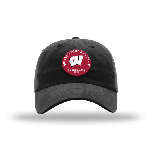 Wisconsin - NCAA Men's Basketball : Eian Elmer - Suede Garment Washed Twill-0