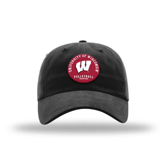 Wisconsin - NCAA Women's Volleyball : Halle Thompson - Suede Garment Washed Twill-0