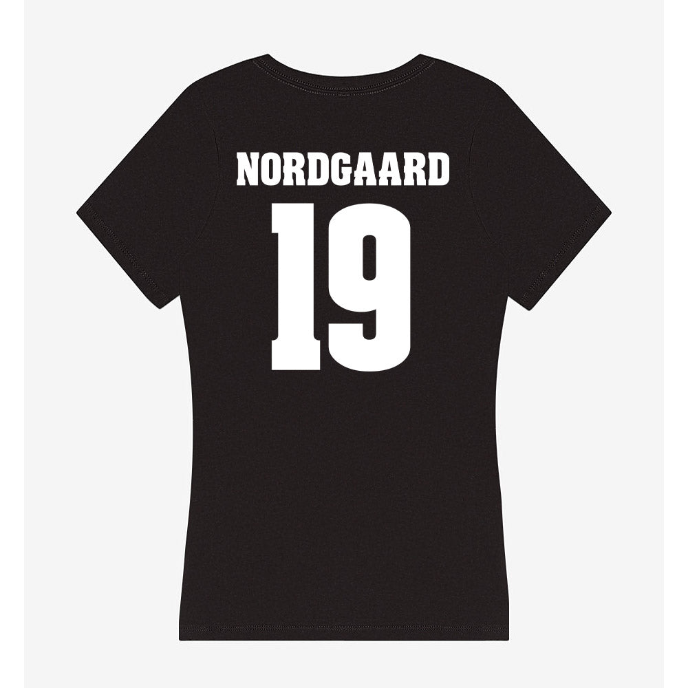 Wisconsin - NCAA Football : Langdon Nordgaard - Classic Shersey Women's V-Neck T-Shirt-1