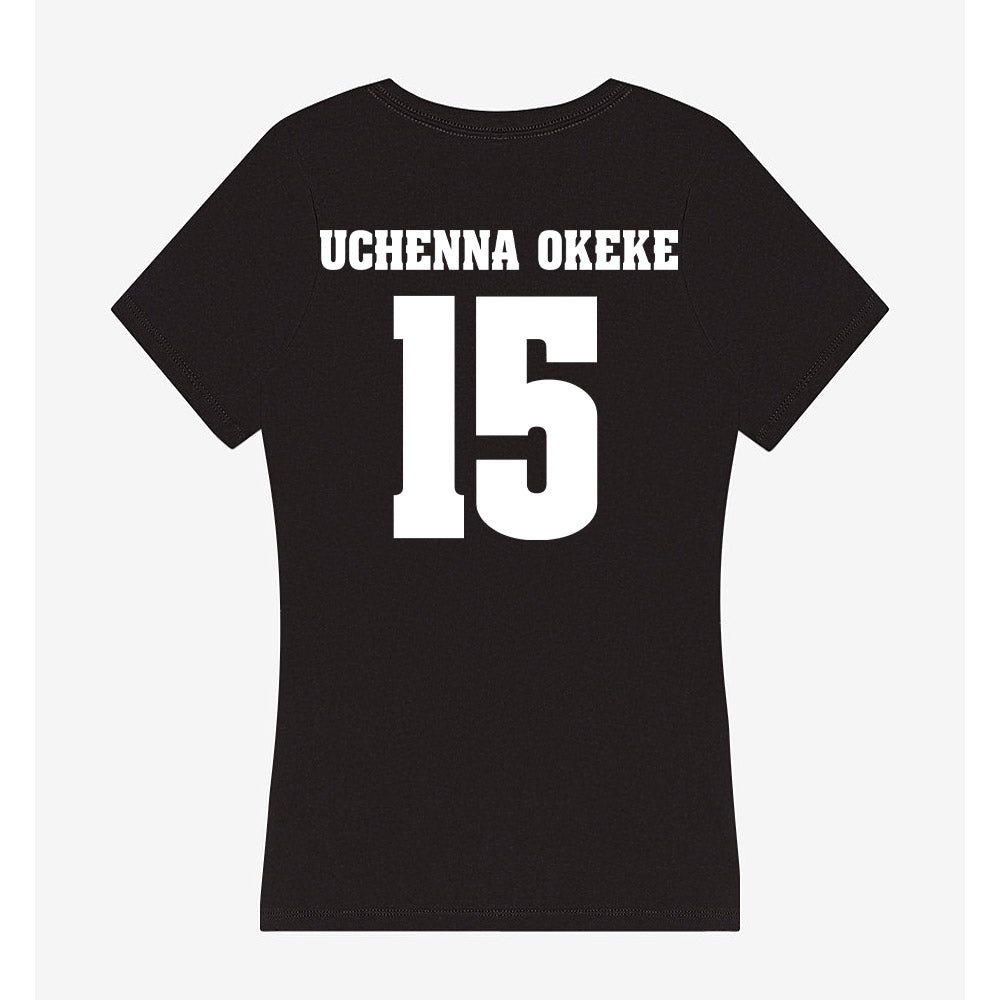 Wisconsin - NCAA Women's Basketball : Gift Uchenna Okeke - Classic Shersey Women's V-Neck T-Shirt-1