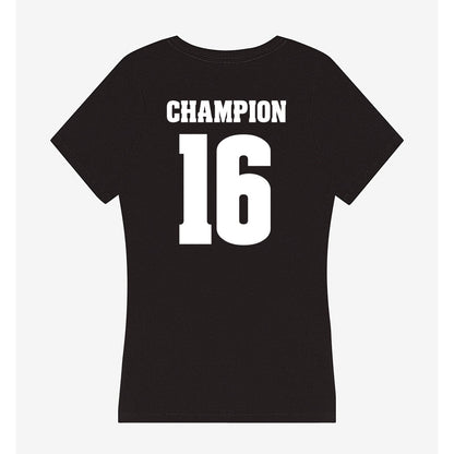 Wisconsin - NCAA Women's Volleyball : Decelise Champion - Classic Shersey Women's V-Neck T-Shirt-1