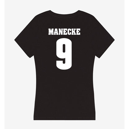 Wisconsin - NCAA Women's Volleyball : Jane Manecke - Classic Shersey Women's V-Neck T-Shirt-1