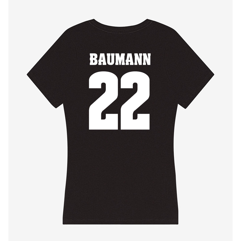 Wisconsin - NCAA Women's Soccer : Jenna Baumann - Classic Shersey Women's V-Neck T-Shirt-1