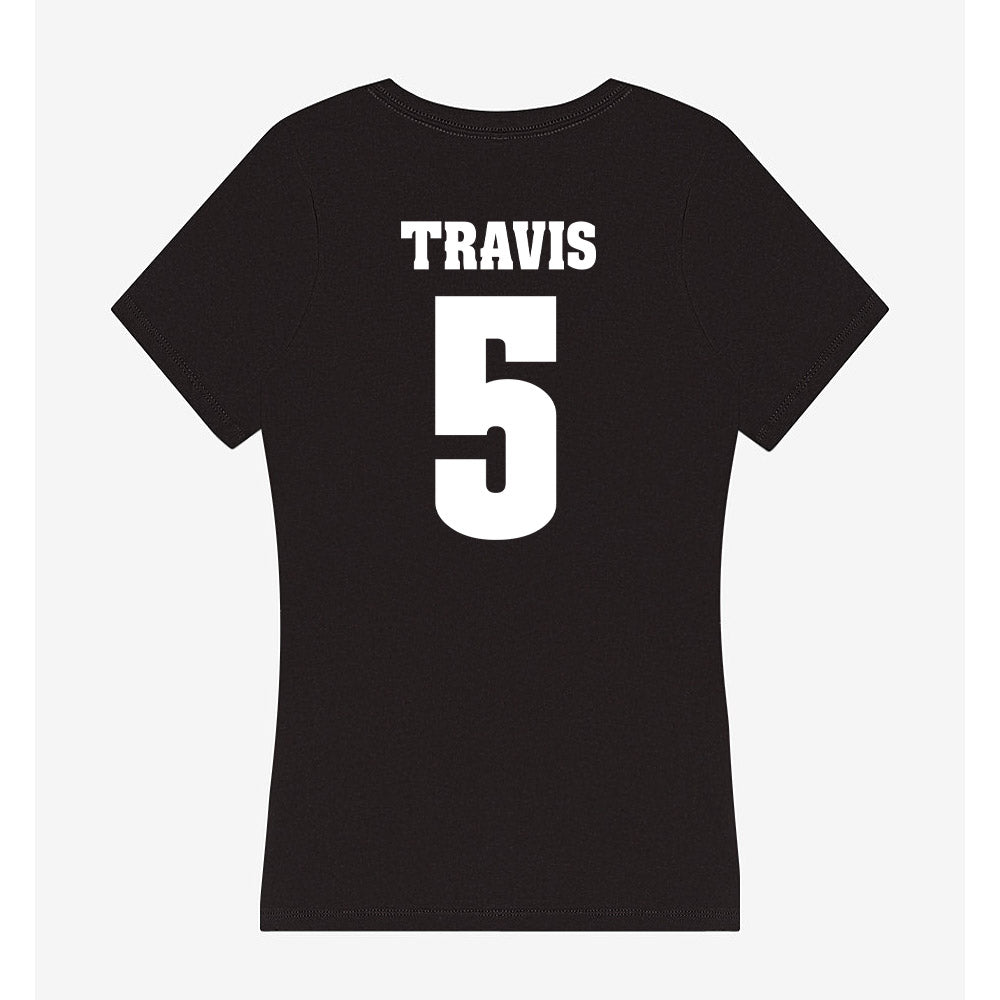 Wisconsin - NCAA Women's Volleyball : Eva Travis - Classic Shersey Women's V-Neck T-Shirt-1