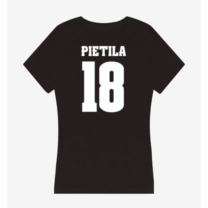 Wisconsin - NCAA Men's Ice Hockey : Adam Pietila - Classic Shersey Women's V-Neck T-Shirt-1