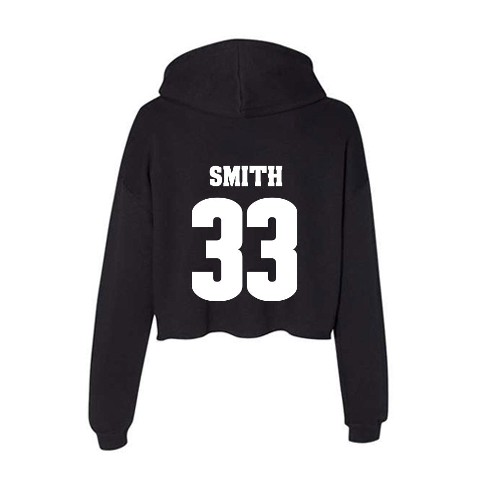 Wisconsin - NCAA Men's Soccer : Charlie Smith - Classic Shersey Women's Crop Fleece Hooded Sweatshirt-1