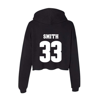 Wisconsin - NCAA Men's Soccer : Charlie Smith - Classic Shersey Women's Crop Fleece Hooded Sweatshirt-1