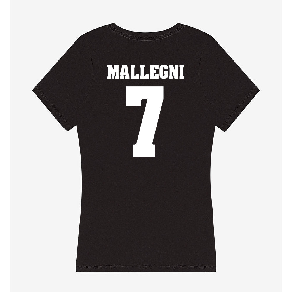 Wisconsin - NCAA Women's Basketball : Teagan Mallegni - Classic Shersey Women's V-Neck T-Shirt-1