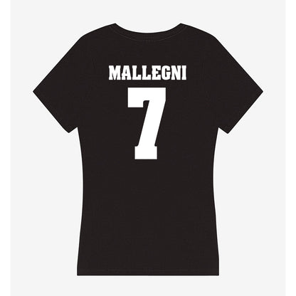 Wisconsin - NCAA Women's Basketball : Teagan Mallegni - Classic Shersey Women's V-Neck T-Shirt-1