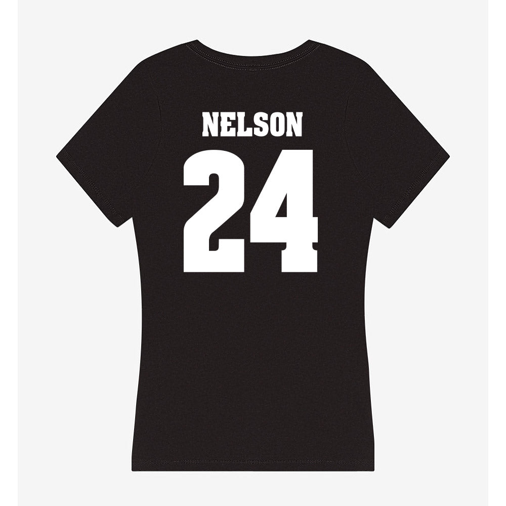 Wisconsin - NCAA Women's Soccer : Brooke Nelson - Classic Shersey Women's V-Neck T-Shirt-1