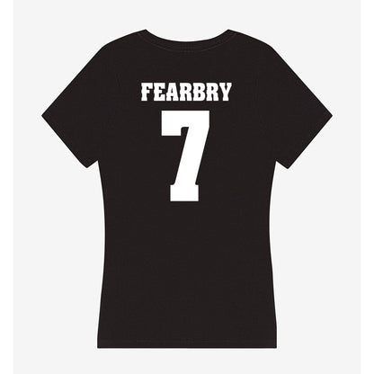 Wisconsin - NCAA Football : Tyreese Fearbry - Classic Shersey Women's V-Neck T-Shirt-1