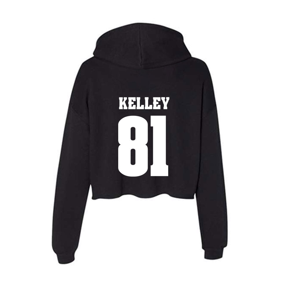 Wisconsin - NCAA Football : Mason Kelley - Classic Shersey Women's Crop Fleece Hoodie-1